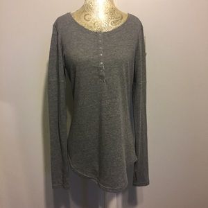{lucy} grey long sleeve Henley